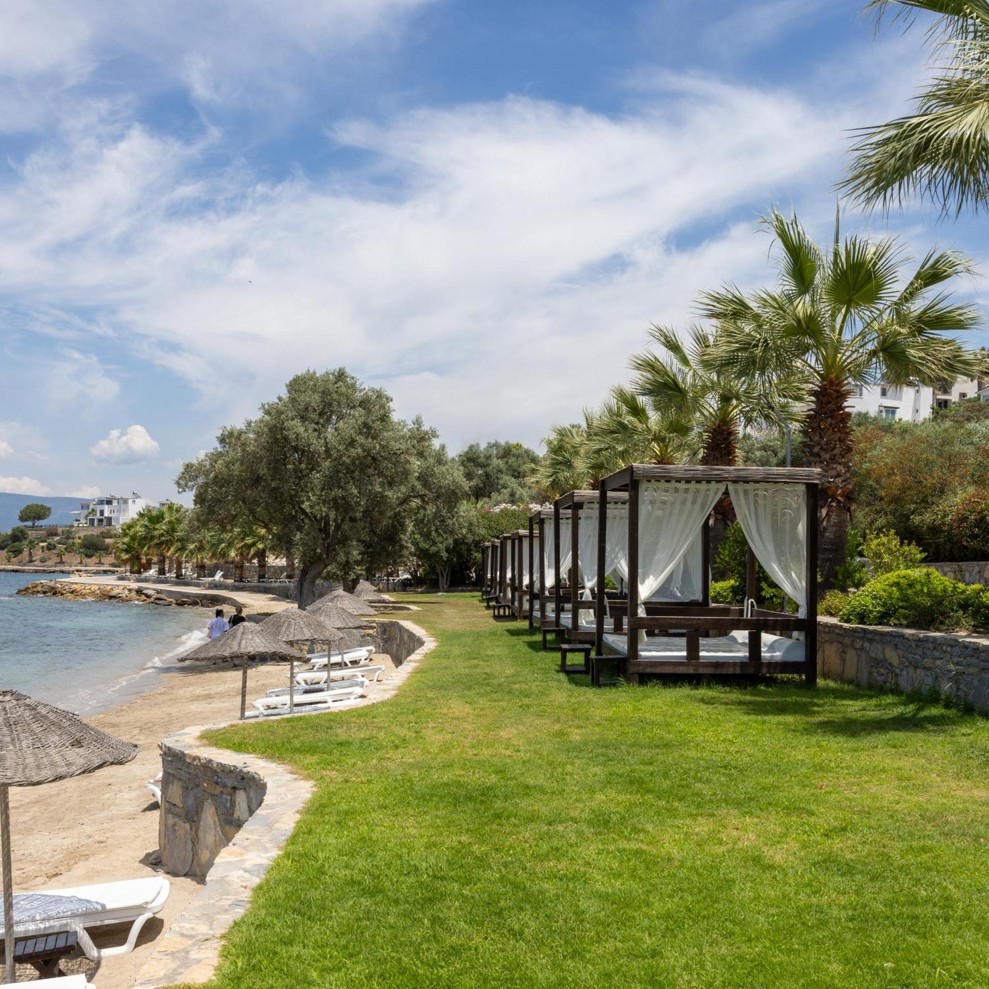 Med-Inn Hotel Gulluk Bagian luar foto